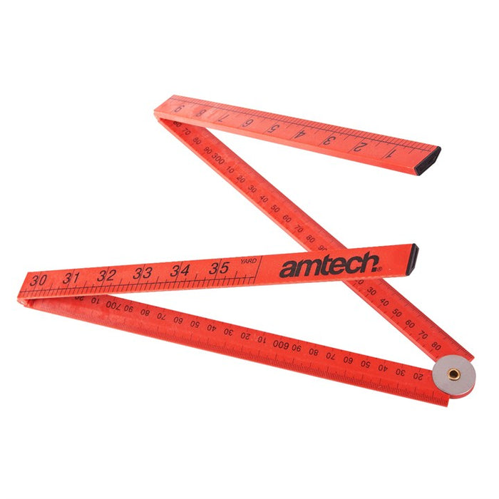 1M Folding Plastic Rule