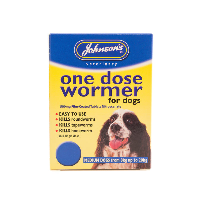 One Dose Wormer For Medium Dogs From 8kg to 20kg