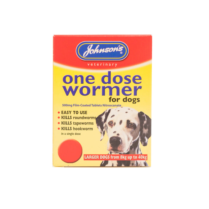 One Dose Wormer For Larger Dogs From 8kg-40kg