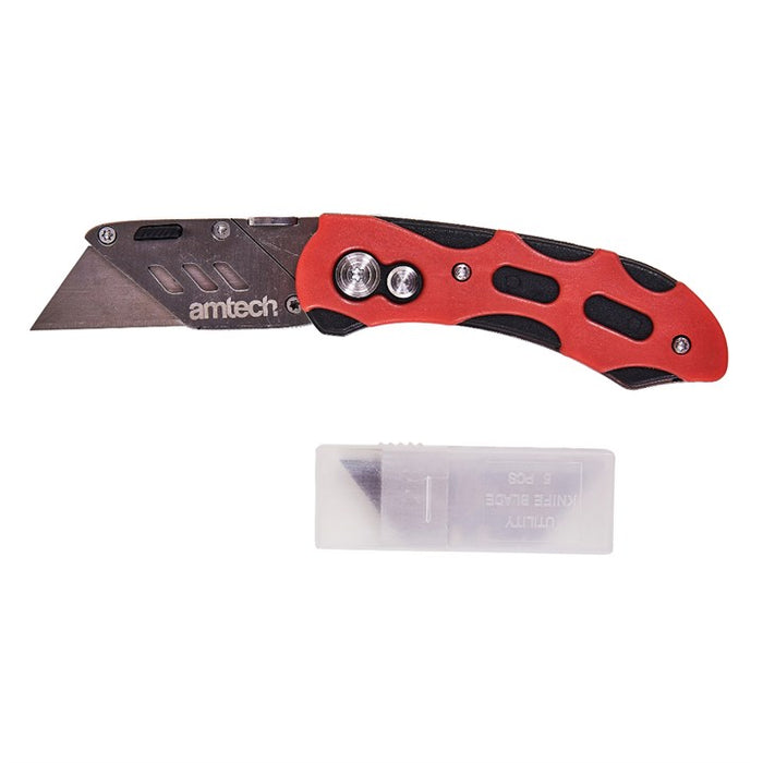 Folding Lock-Back Utility Knife - Comfort Grip