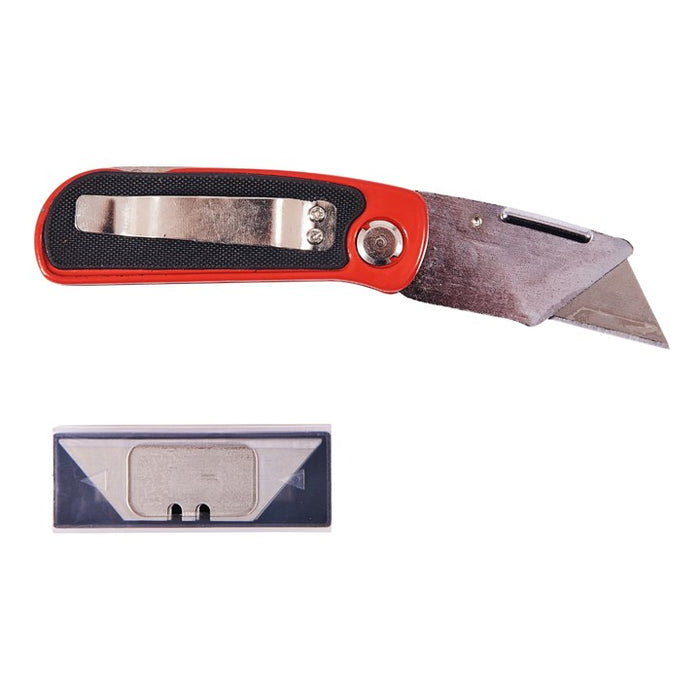 Folding Lock-Back Utility Knife - Cushion Grip