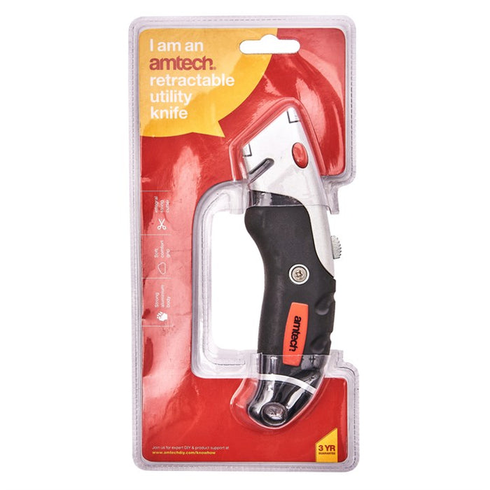 Retractable Utility Knife - Soft Grip