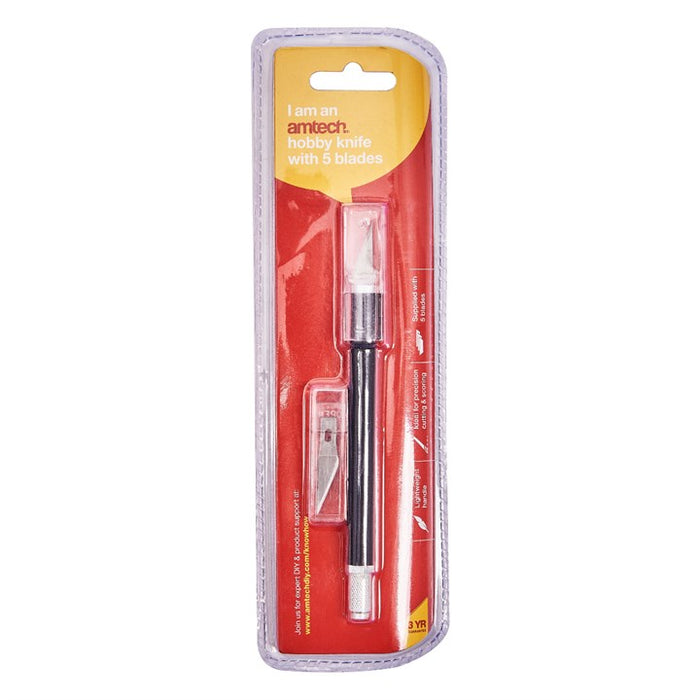 Hobby Knife With 5 Blades