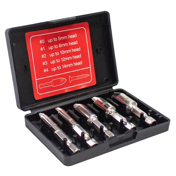 5pc Cross Head Screw Remover Set