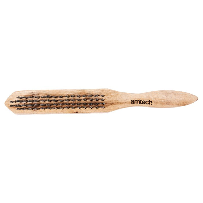 4 Row Wire Brush - Wooden Handle