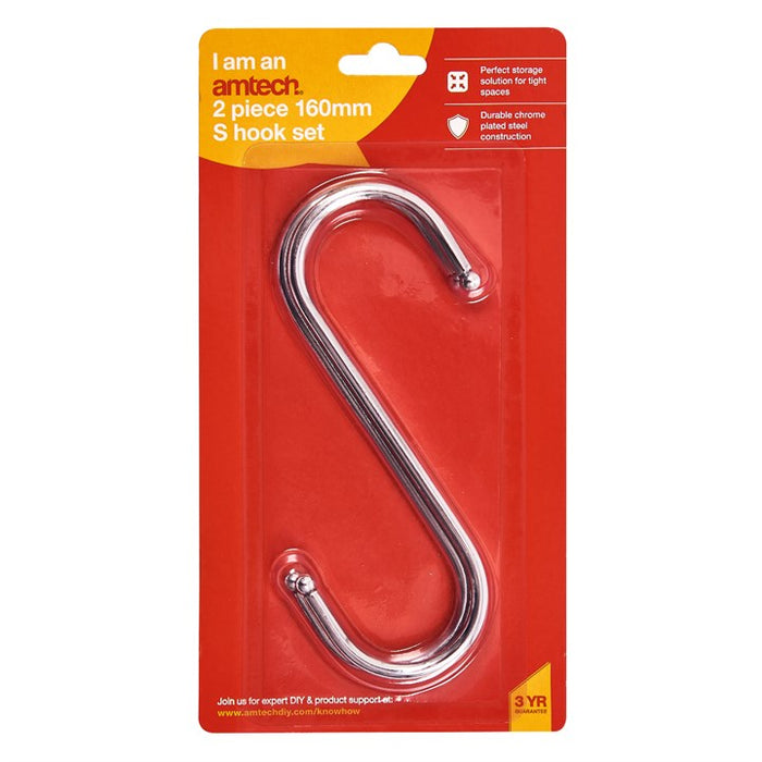 2pc 160mm S Hook Set