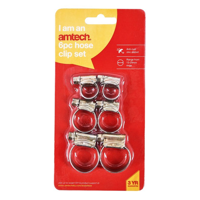6pc Hose Clip Set