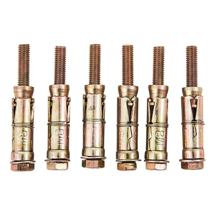 6pc M8 X 75mm Expansion Bolts