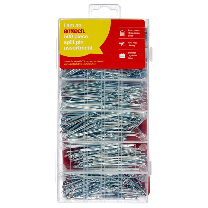 500pc Assorted Split Pin Set