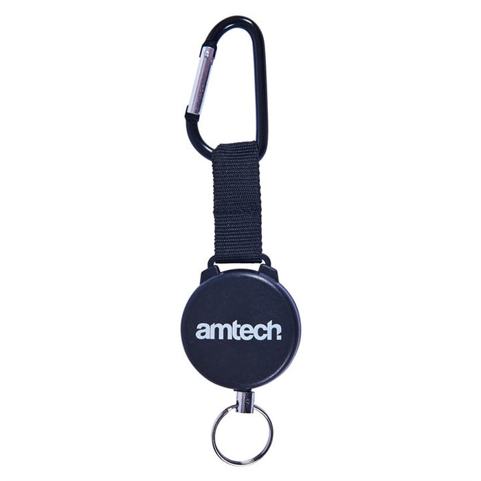 Recoil Keyring With Carabiner