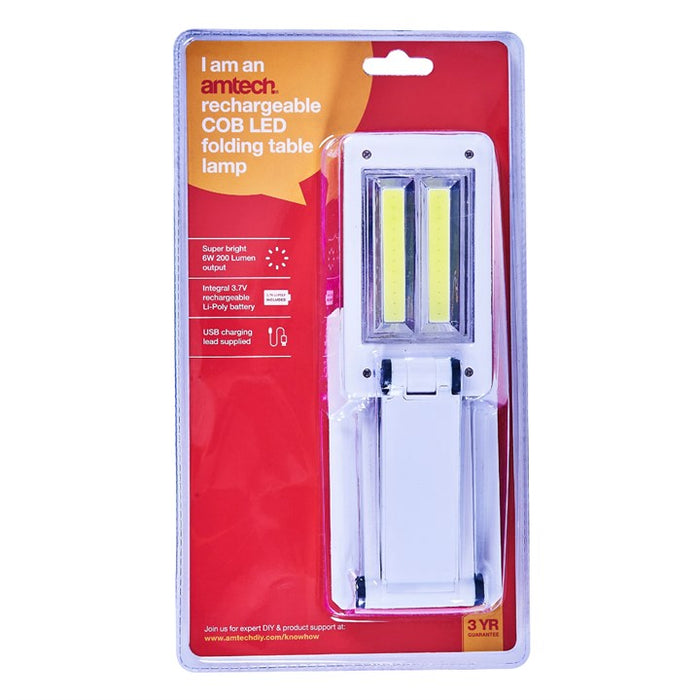 Rechargeable USB COB Folding Table Lamp