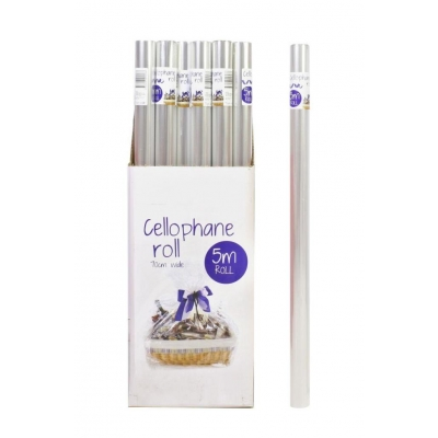 5m Clear Cellophane Roll