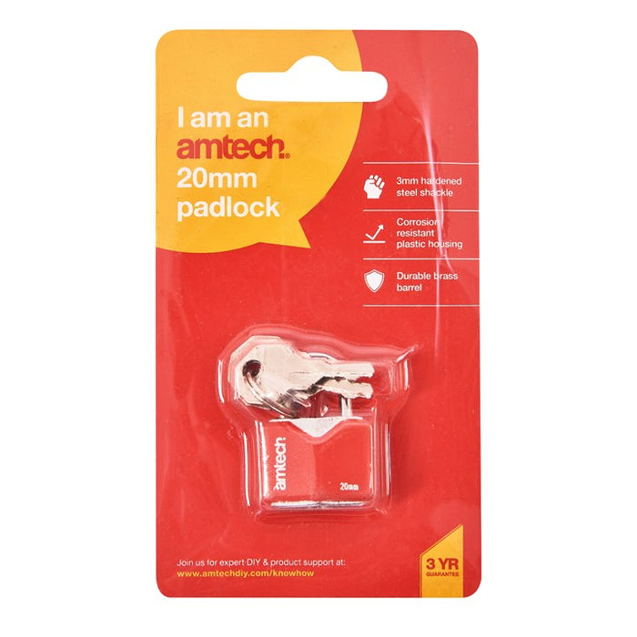 20mm Rhombic Chrome Plated Iron Padlock