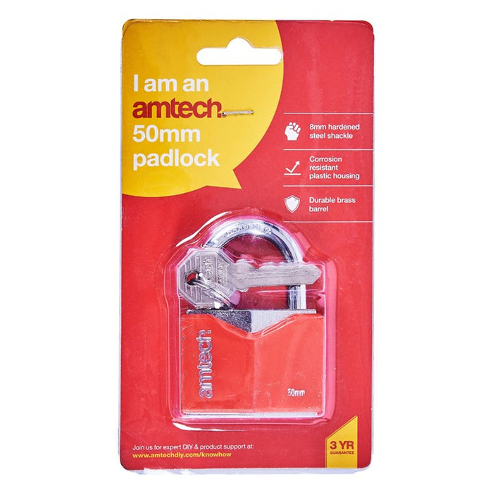 50mm Rhombic Chrome Plated Iron Padlock