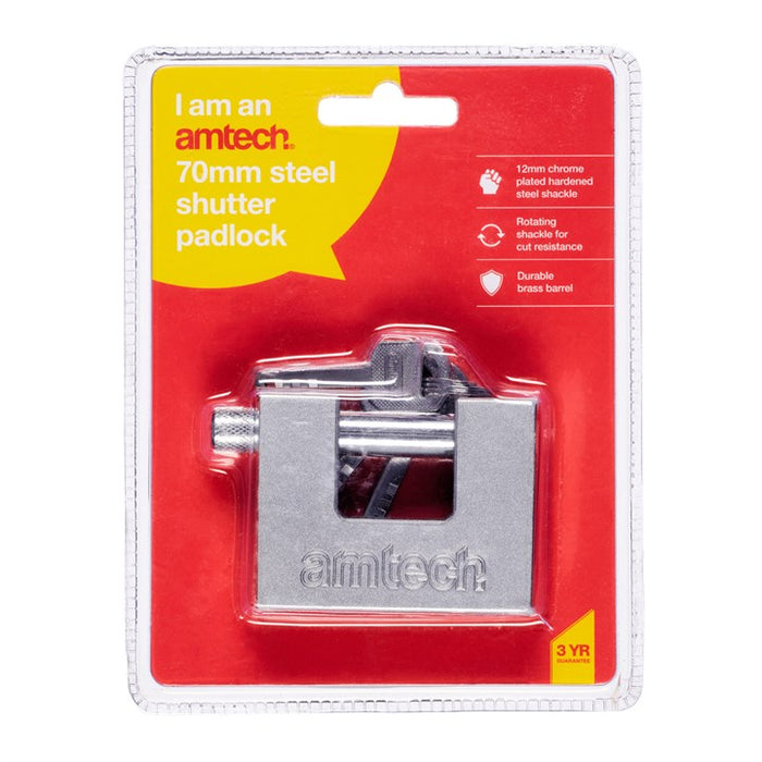70mm Steel Shutter Padlock