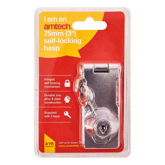 75mm (3") Self Locking Hasp
