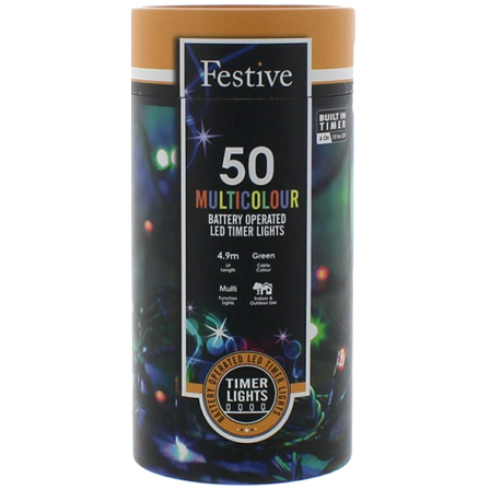 50 LED Timer Lights