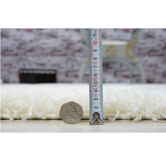 Oxford Modern Shaggy Rug - Ivory