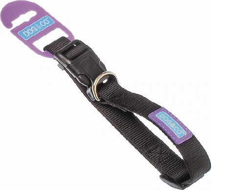 Dog & Co Dog Dog Collar Black 18-24"