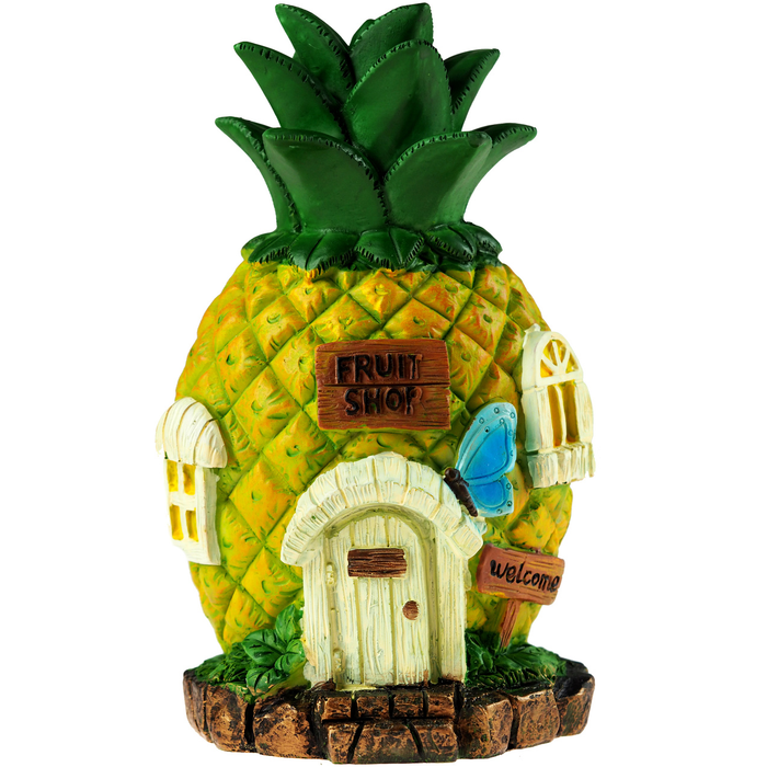 Secret Fairy Garden Pineapple House Ornament 20cm