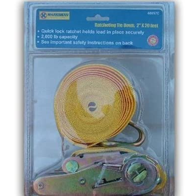 Marksman 2" x 20ft Ratchet Tie Down Strap