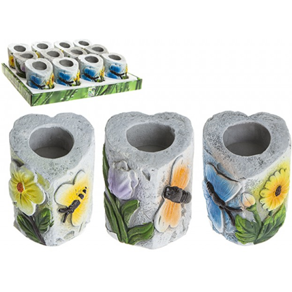 Heart Shaped Garden Candle Holder 7.5cm x 10.8cm