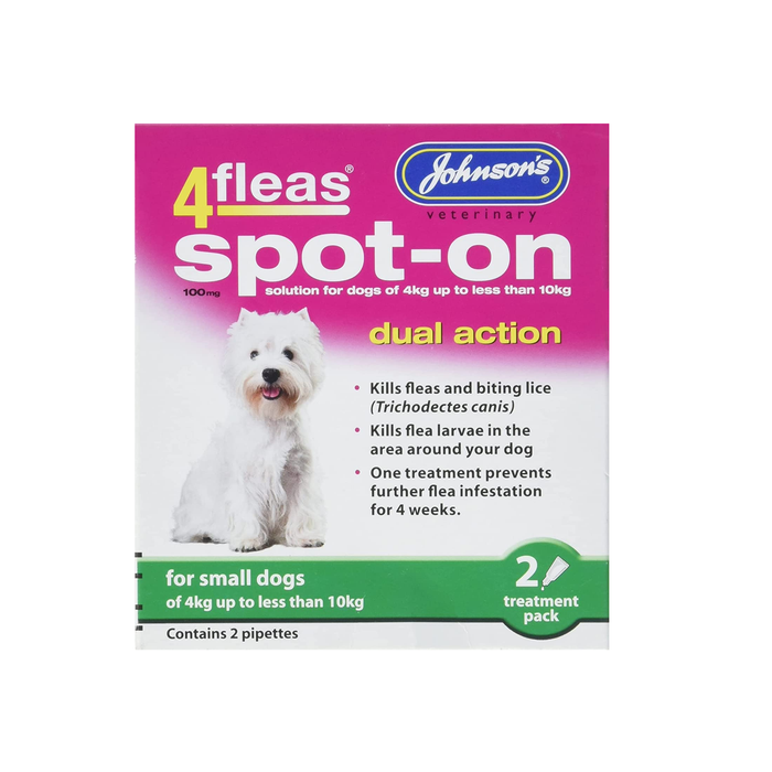 Johnson's 4Fleas Spot On Dual Action for Small Dogs