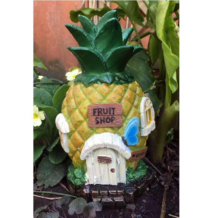 Secret Fairy Garden Pineapple House Ornament 20cm
