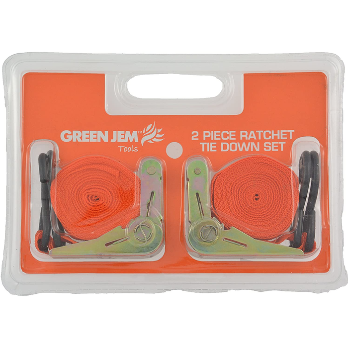 Ratchet Tie Down Set, Orange