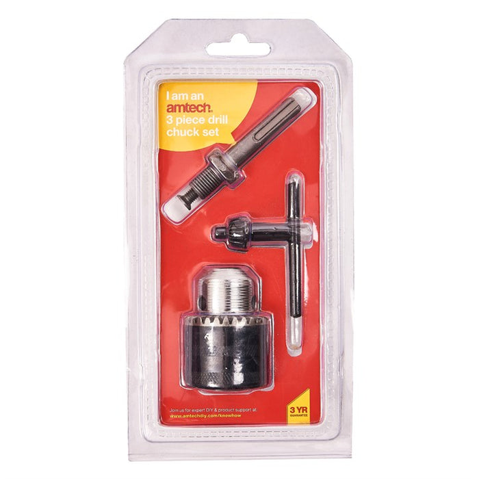 3pc Drill Chuck Set