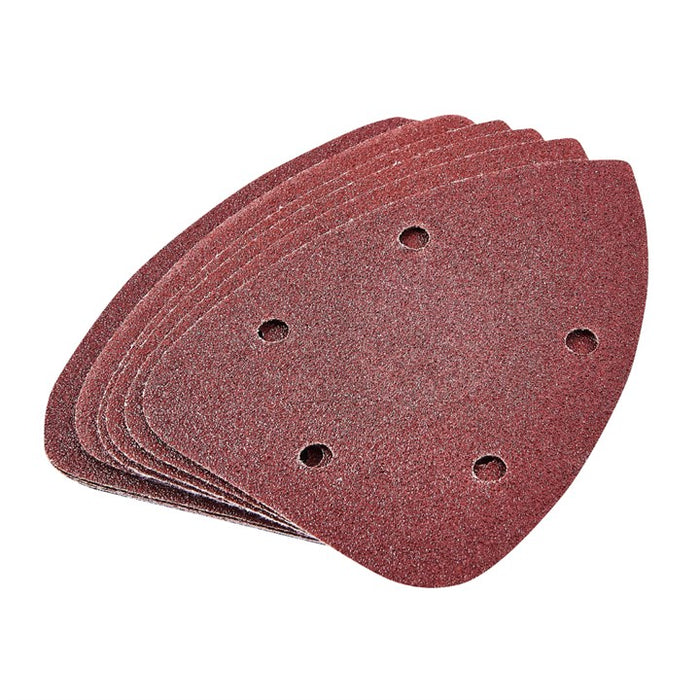 10pc Delta Sanding Sheet Set (P80 Grit) (140X140X100mm)