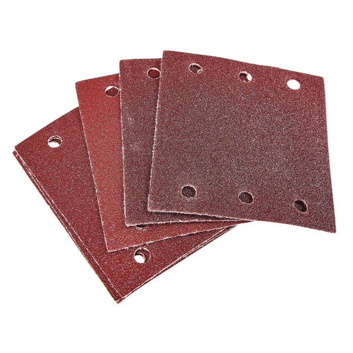 10pc Square Sanding Sheet Set (P80 Grit ) (110 X 100mm)