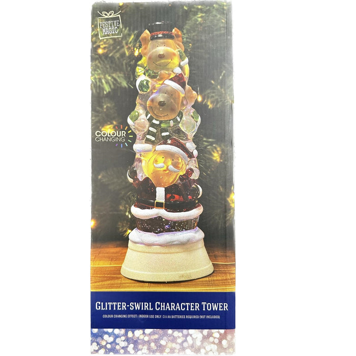 Glitter Swirl Character Tower