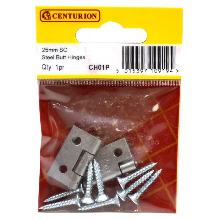 25mm SC Steel Butt Hinge (1 pair)
