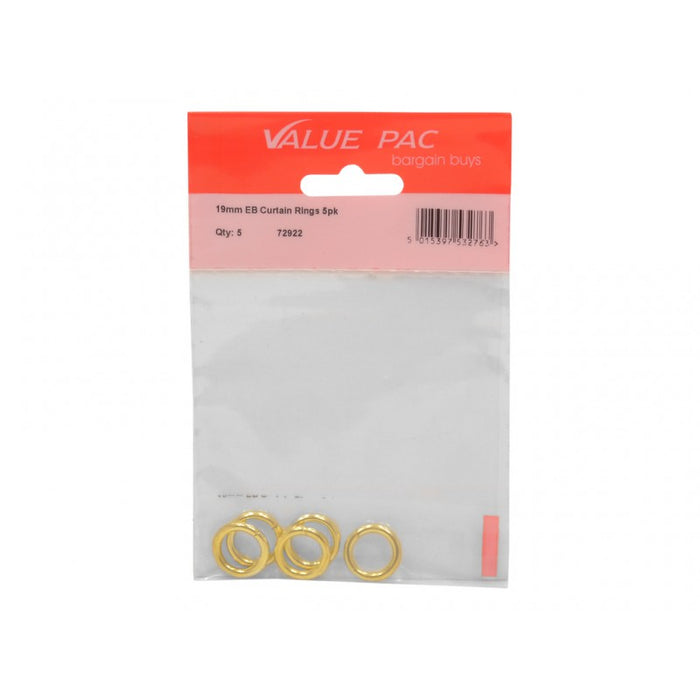 19mm EB Curtain Rings 5pk