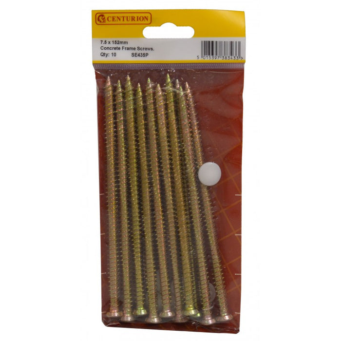 7.5mm x 152mm Concrete Frame Screws