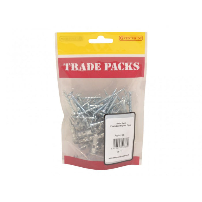 Plasterboard Speed Plugs - Metal - 35mm (35 PK)