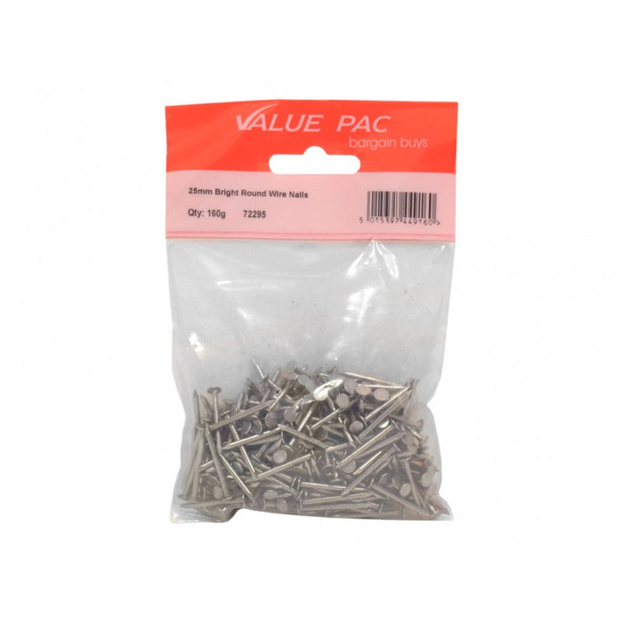 25mm Round Wire Nails 140g