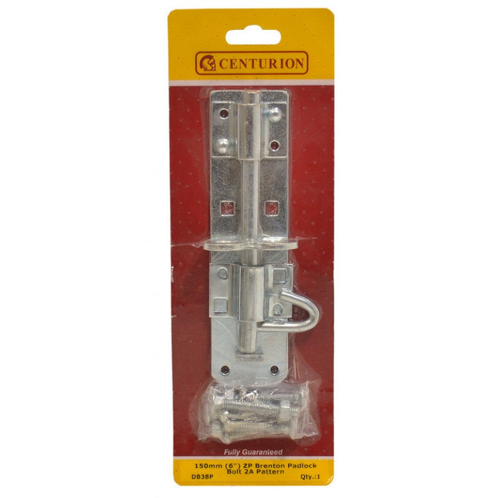 150mm (6") ZP Brenton Padlock Bolt 2A Pattern