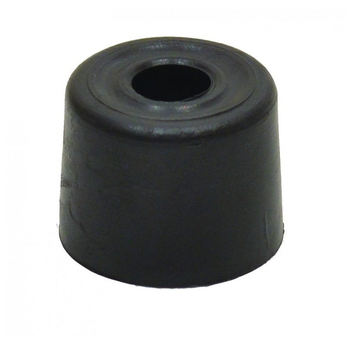 28mm Black Plastic Door Stops 3pk