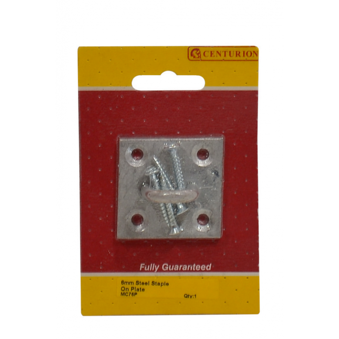 Staple On Plate - Galvanised - 6mm