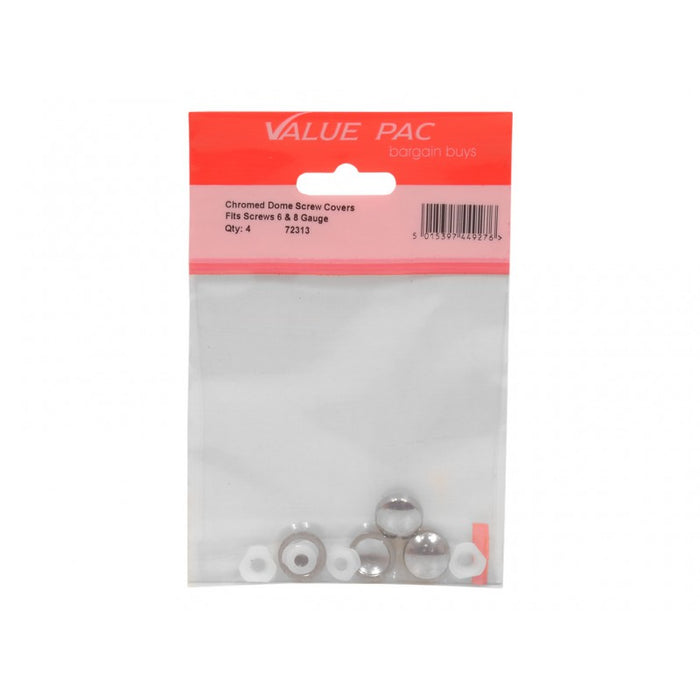 Chromed Plastic Dome Screw Cover