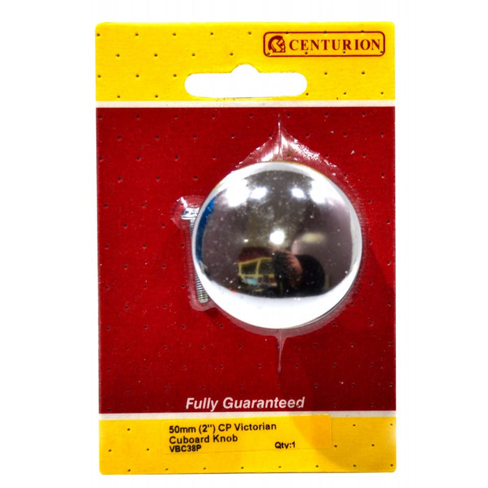 50mm (2") CP Victorian Cupboard Knob