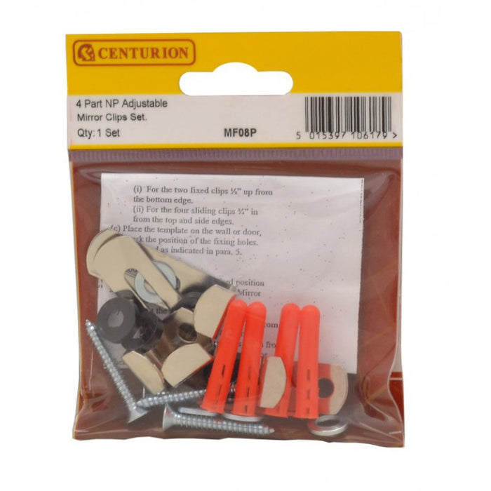 4 Part NP Adjustable Mirror Clips Set