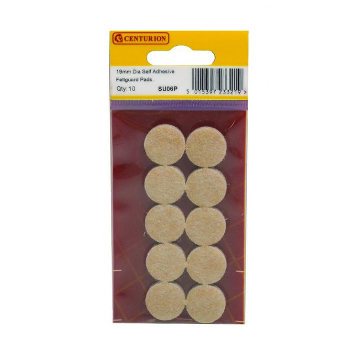 19mm Diameter Self Adhesive Feltguard Pads