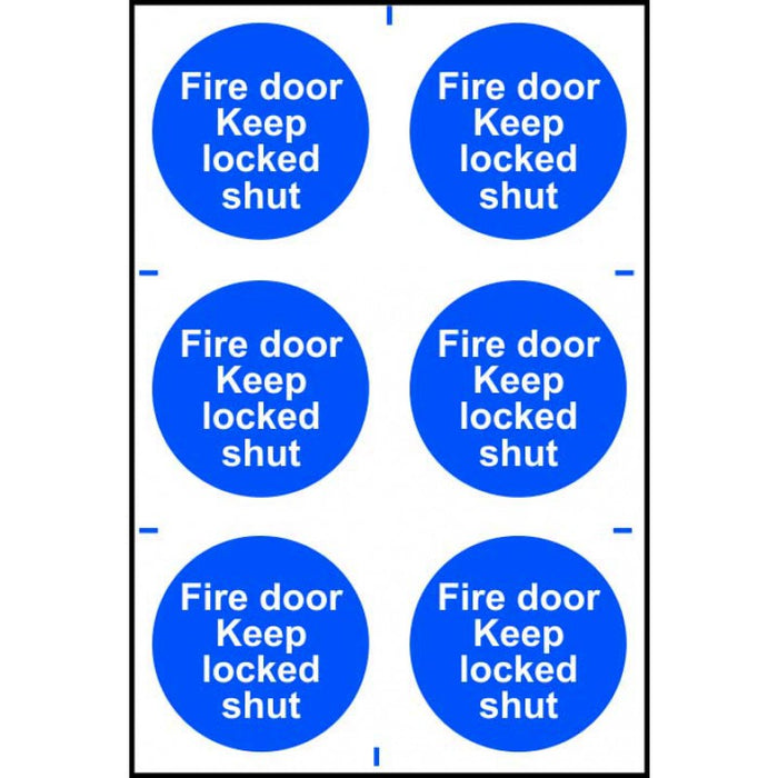 Fire door Keep locked shut - PVC (200 x 300mm)