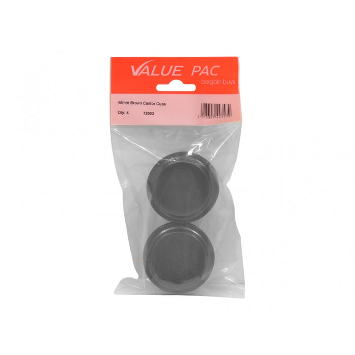 45mm Brown Castor Cups