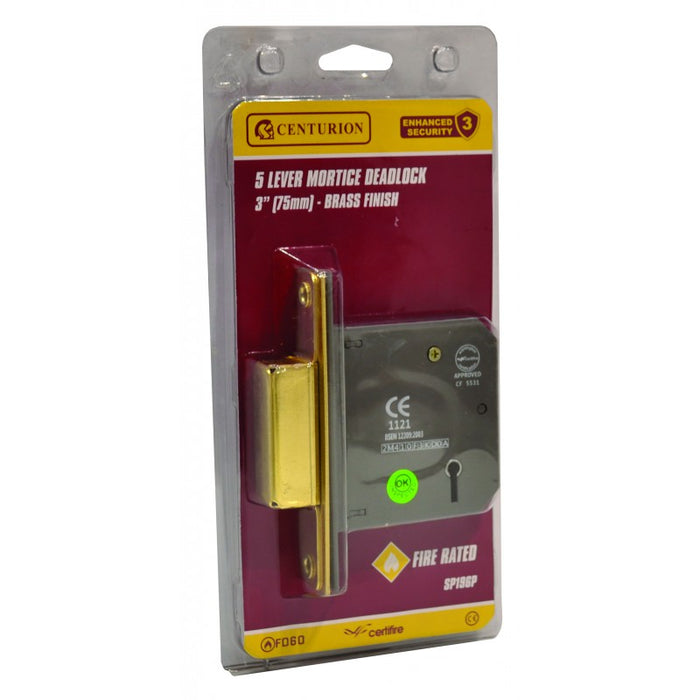 75mm (3") EB 5 Lever Mortice Deadlock