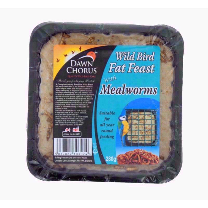 Wild Bird Fat Feast With Mealworms