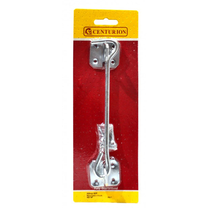 200mm (8") BZP Wire Cabin Hook